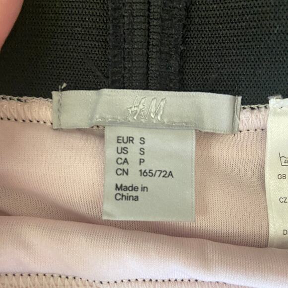 H&M Skirt Women's Size Small Light Pink Bodycon Mid-Thigh Skirt - Picture 3 of 7